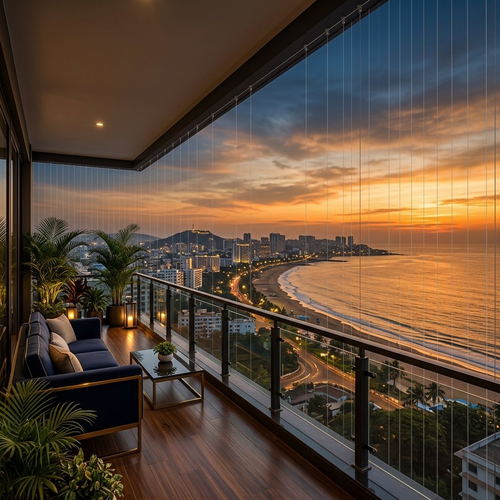 Premium balcony safety net installation Andhra Pradesh